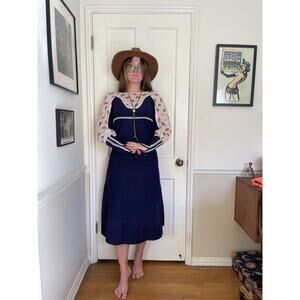 60s Vintage Gunne Sax Black Label Corduroy Dress
